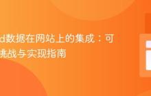 Discord数据在网站上的集成：可行性、挑战与实现指南