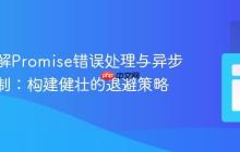 深入理解Promise错误处理与异步重试机制：构建健壮的退避策略