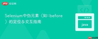 Selenium中伪元素（如::before）的定位与交互指南