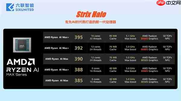 AMD锐龙AI Max+ 388/392蓄势待发：满血最强集显 降落凡间