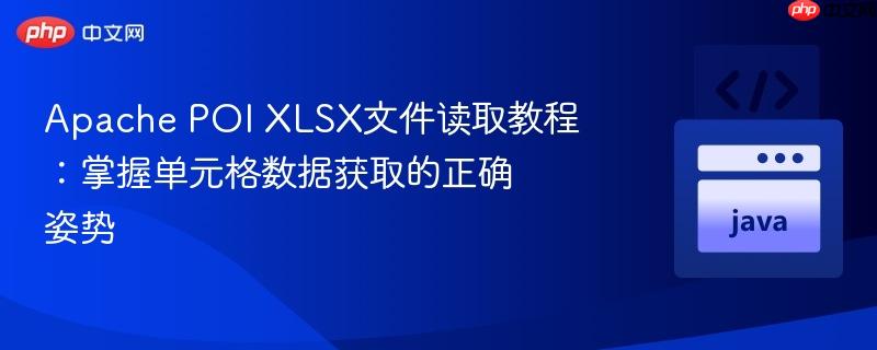 Apache POI XLSX文件读取教程：掌握单元格数据获取的正确姿势