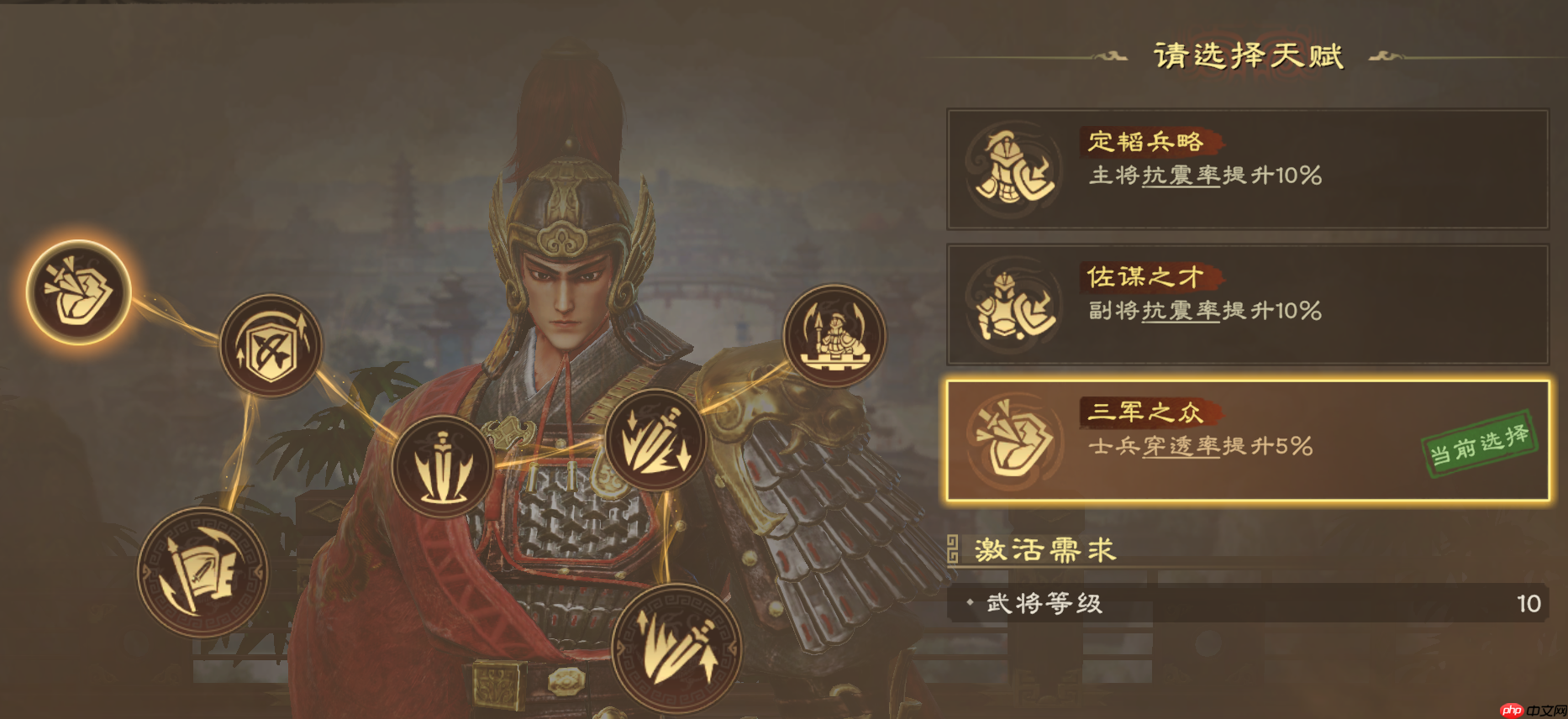 偃武太史慈天赋加点推荐