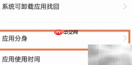 真我GT应用分身开启方法