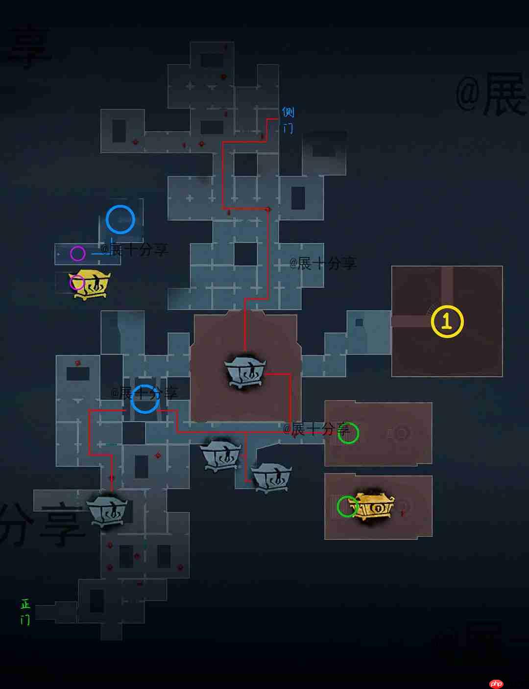 超自然行动组昆仑秘境极限侧门在【右】全地图小抄