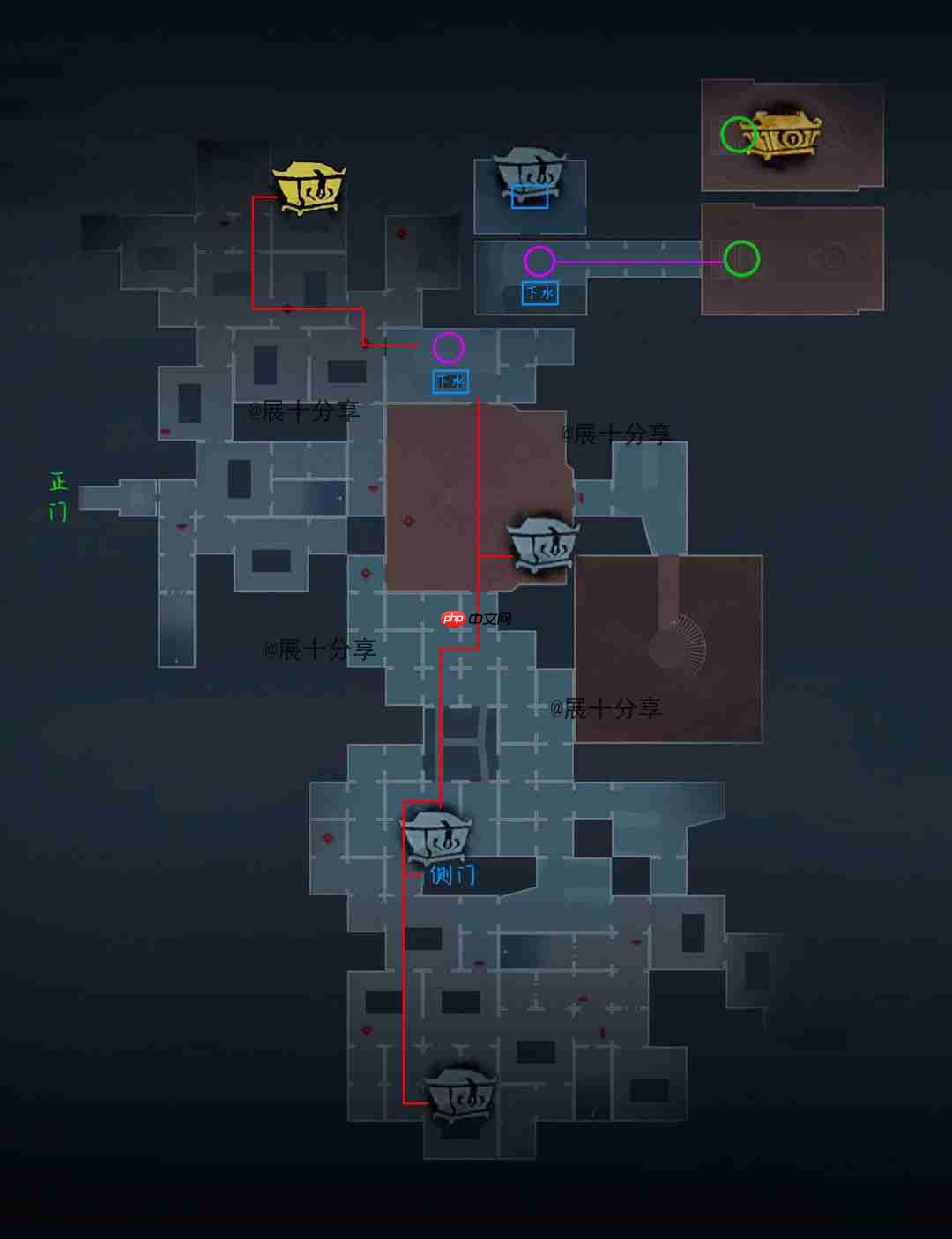 超自然行动组昆仑秘境极限侧门在【右】全地图小抄