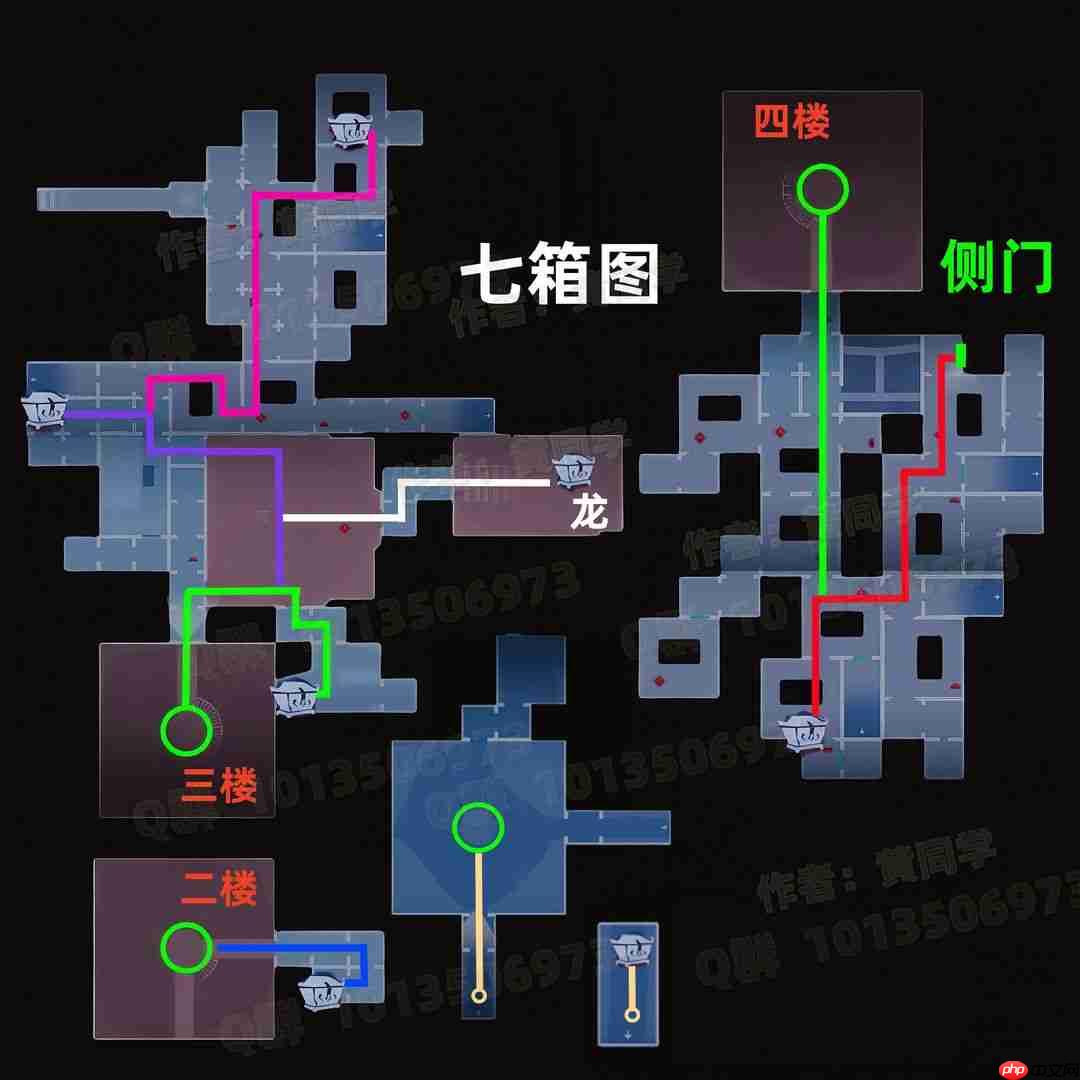 超自然行动组昆仑秘境极限侧门在【右】全地图小抄