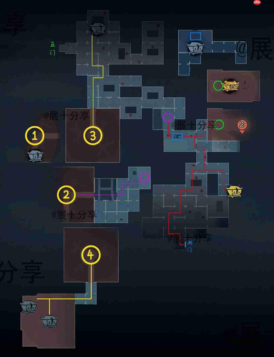 超自然行动组昆仑秘境极限侧门在【右】全地图小抄