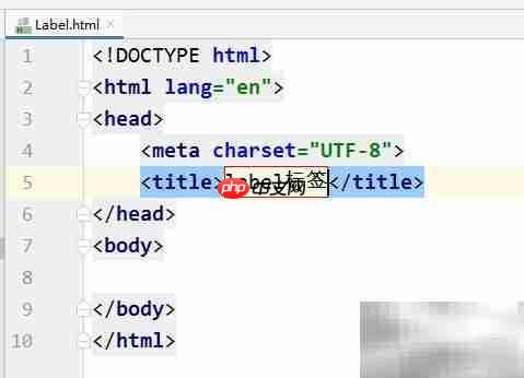 HTML label标签详解