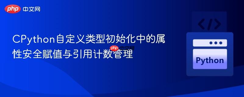 CPython自定义类型初始化中的属性安全赋值与引用计数管理