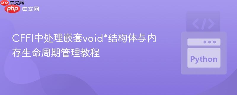 CFFI中处理嵌套void*结构体与内存生命周期管理教程