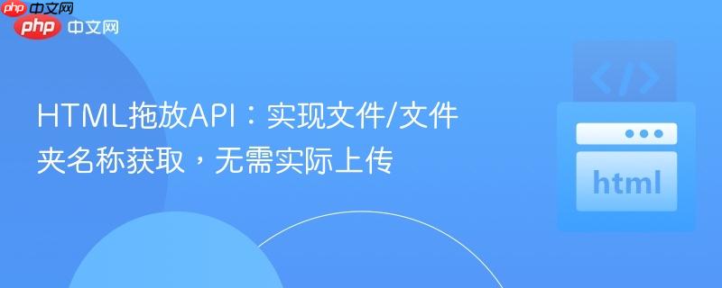 HTML拖放API:实现文件/文件夹名称获取,无需实际上传
