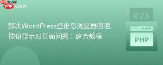 解决WordPress登出后浏览器回退按钮显示旧页面问题：综合教程