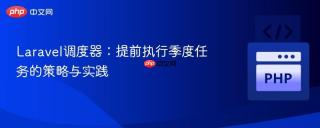 Laravel调度器:提前执行季度任务的策略与实践