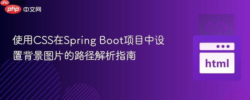 使用CSS在Spring Boot项目中设置背景图片的路径解析指南
