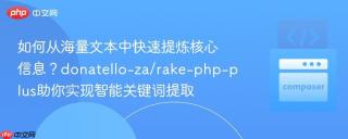 如何从海量文本中快速提炼核心信息？donatello-za/rake-php-plus助你实现智能关键词提取