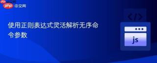 使用正则表达式灵活解析无序命令参数