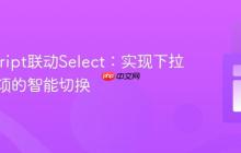 JavaScript联动Select：实现下拉菜单选项的智能切换
