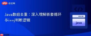 Java数组去重：深入理解嵌套循环与i==j判断逻辑
