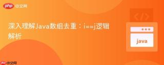 深入理解Java数组去重：i==j逻辑解析