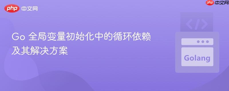 Go 全局变量初始化中的循环依赖及其解决方案