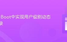 Spring Boot中实现用户级别动态日志记录