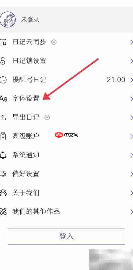 每日记小字体设置技巧