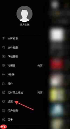 《海贝音乐》显示歌词关闭方法