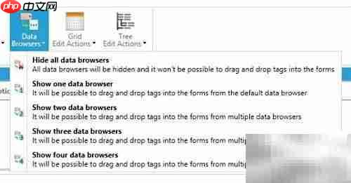 GraphWorX64拖放数据浏览