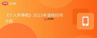 《个人所得税》2025年退税时间介绍