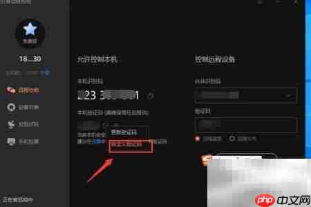 自定义向日葵远程输入码