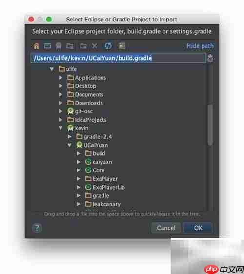 Mac导入Android项目指南
