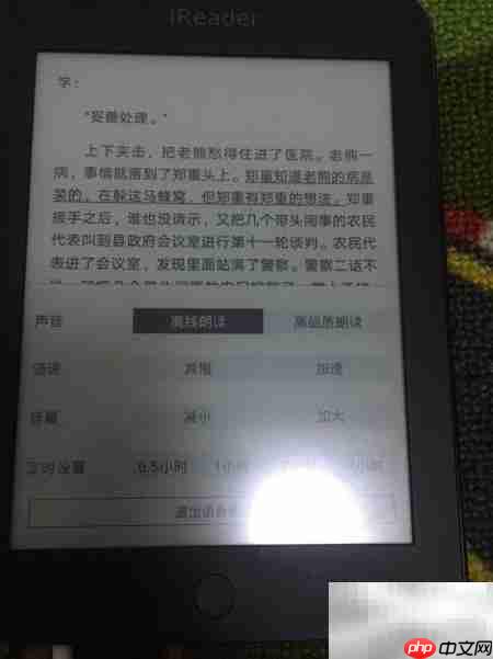 掌阅R6800听书功能使用指南