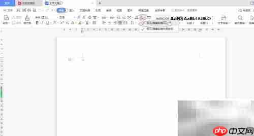 WPS隐藏段落标记方法