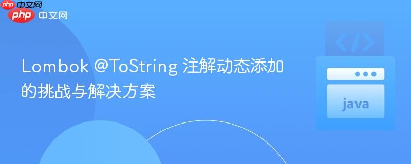 Lombok @ToString 注解动态添加的挑战与解决方案
