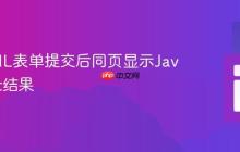 在HTML表单提交后同页显示JavaScript结果