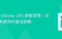 Yii2 GridView URL参数清理：自动移除未使用的查询参数