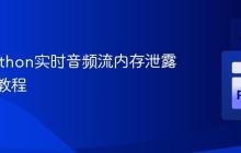 解决Python实时音频流内存泄露问题的教程