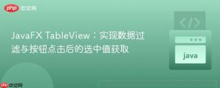 JavaFX TableView：实现数据过滤与按钮点击后的选中值获取