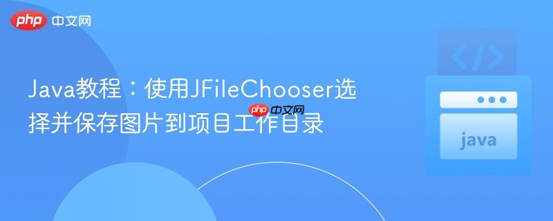 Java教程：使用JFileChooser选择并保存图片到项目工作目录
