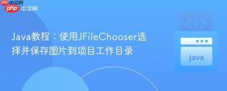 Java教程：使用JFileChooser选择并保存图片到项目工作目录