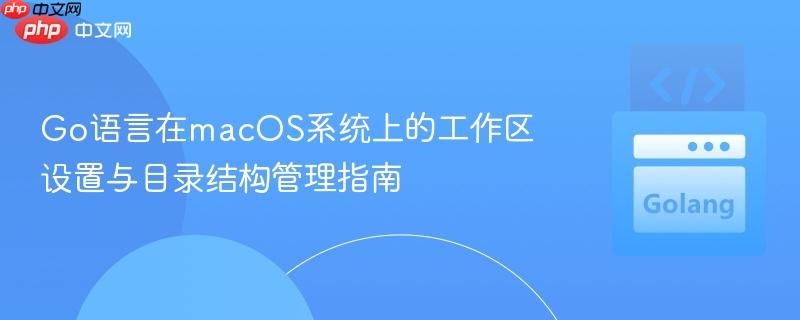 Go语言在macOS系统上的工作区设置与目录结构管理指南