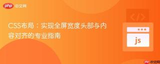 CSS布局：实现全屏宽度头部与内容对齐的专业指南