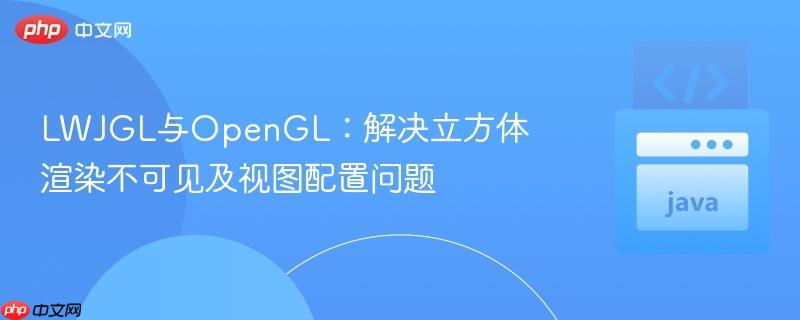 lwjgl与opengl:解决立方体渲染不可见及视图配置问题