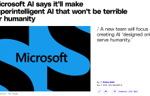 微软 AI 部门成立超级智能团队，确保先进 AI 始终处于人类控制之下