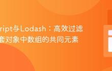 JavaScript与Lodash：高效过滤多层嵌套对象中数组的共同元素