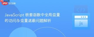 JavaScript 嵌套函数中全局变量的访问与变量遮蔽问题解析