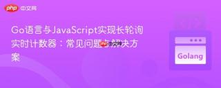 Go语言与JavaScript实现长轮询实时计数器：常见问题与解决方案