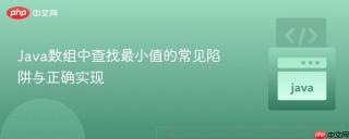 Java数组中查找最小值的常见陷阱与正确实现