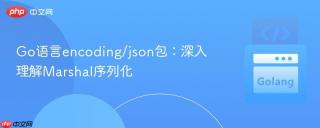 Go语言encoding/json包：深入理解Marshal序列化