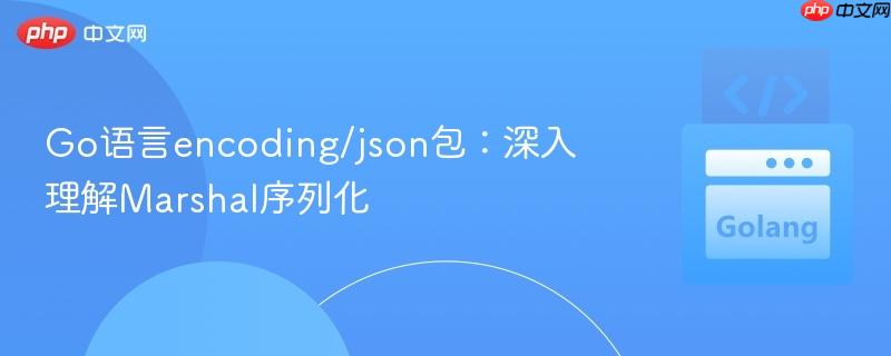 Go语言encoding/json包：深入理解Marshal序列化
